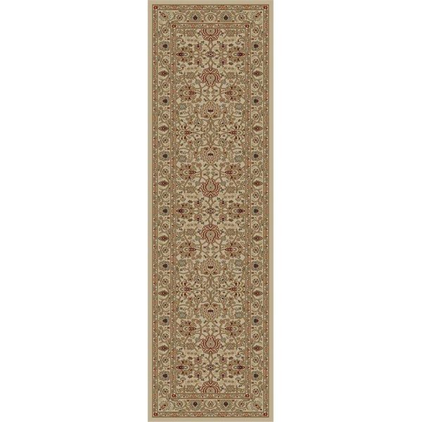 Concord Global 2 ft. 2 ft. x 7 ft. 3 in. Ankara Mahal - Ivory 65522